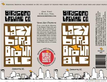 Birdsong Brewing – Lazy Bird Brown Ale 16oz Cans