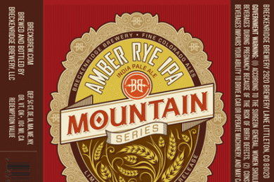 Breckenridge Brewery Mountain Series – Amber Rye IPA Bottles