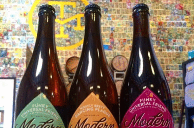 Modern Times – Funky Universal Friend, Mostly Brett Dancing Plague Bottle Release