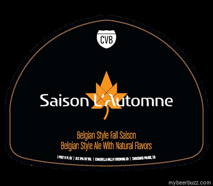 Coachella Valley Brewing Release Saison L’Autumne