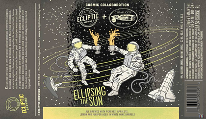 Ecliptic / Cigar City Ellipsing the Sun Coming 9/30