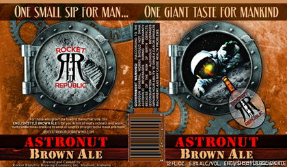 Rocket Republic – Astronut Brown Ale 12oz Cans