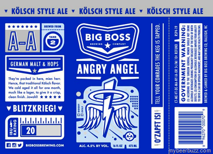 Big Boss Brewing – Angry Angel Kolsch 16oz Cans