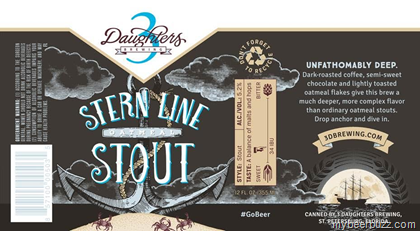 3 Daughters Brewing – Stern Line Stout 12oz Cans