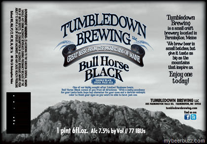 Tumbledown Brewing – Bull Horse Black Double Black IPA