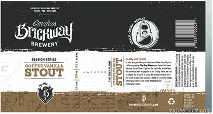Brickway Brewery Session Series – Coffee Vanilla Stout 12oz Cans