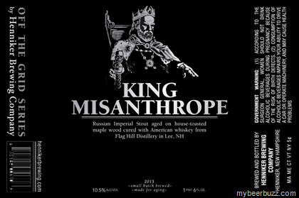 Henniker Brewing – King Misanthrope Russian Imperil Stout & Amber Apparition Cans