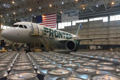 Frontier Airlines and Oskar Blues Brewery Partner with CAN’d Aid Foundation to Fly 91,200 Cans of Drinking Water to Puerto Rico