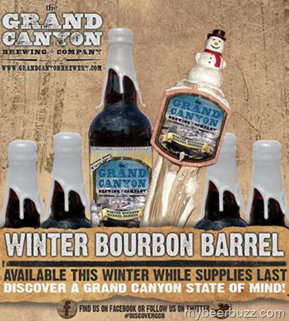 Winter Bourbon Barrel Bomber, The Grand Canyon Brewing Company’s Winter Seasonal, Available in Arizona and Nevada,October 17