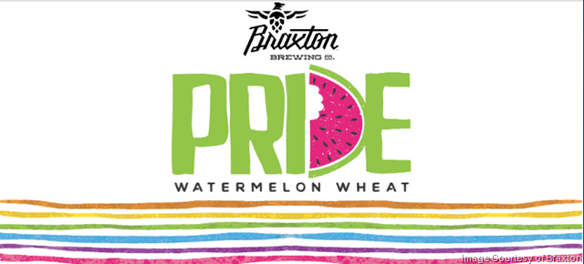Braxton Brews New Beer for Pride Month:  Pride Watermelon Wheat