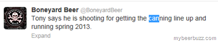 Boneyard Beer Adding Cans–Spring 2013