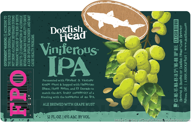 Dogfish Head Adding NEW Viniferous IPA Bottles