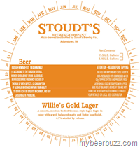Stoudt’s -Willie’s Gold Lager & Duke’s Riverside Lager