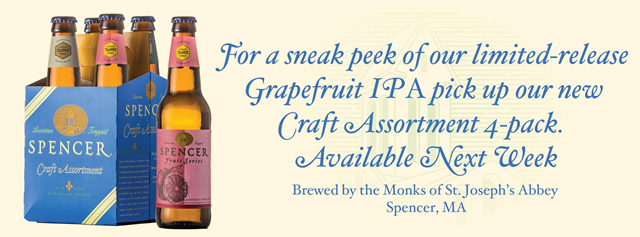 Spencer Brewery Releasing Grapefruit IPA
