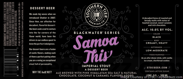 Southern Tier Samoa This Coming To Blackwater Series In New 500ml Bottles