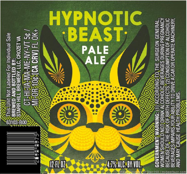 Starr Hill Adding Hypnotic Beast Pale Ale