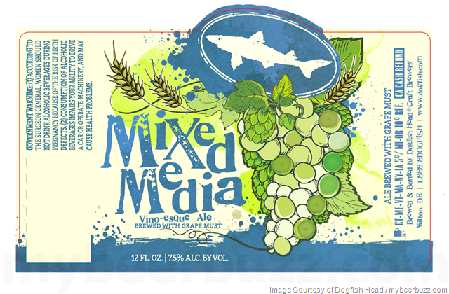Dogfish Mixed Media Vino-esque Ale Coming In May