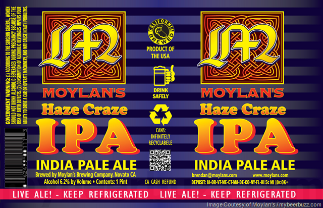 Moylan’s Adding Haze Craze IPA 16oz Cans