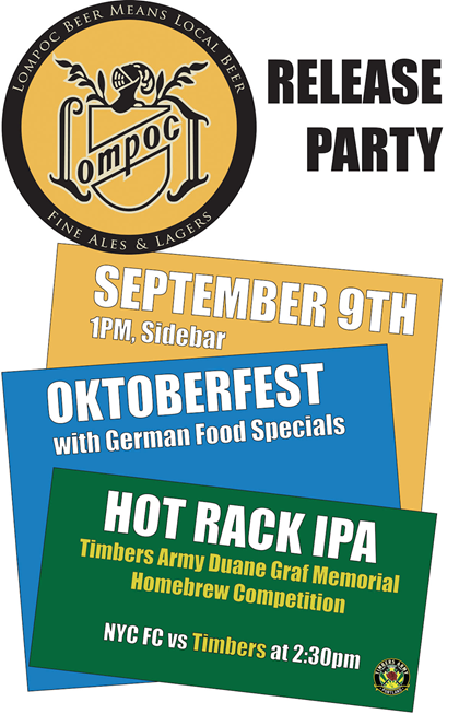 Lompoc Brewing Announces Release Party for Oktoberfest & Hot Rack IPA