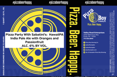 Pizza Boy – Pizza Party With Sabatini’s: HawaiiPA