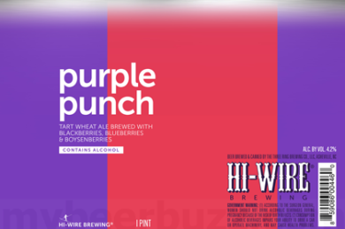 Hi-Wire Adding Purple Punch 16oz Cans