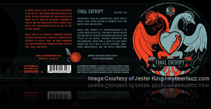 Jester King & Jackie O’s Collaborate On Final Entropy
