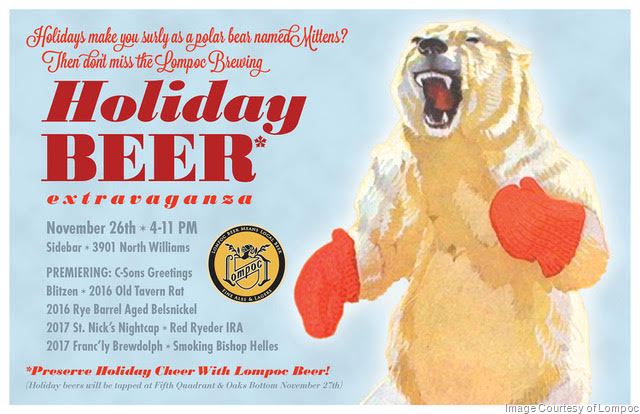 Lompoc Brewing Fills its Sleigh with Eight Festive Beers this Holiday Season