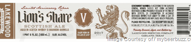 Lakewood Lion’s Share V (2017)