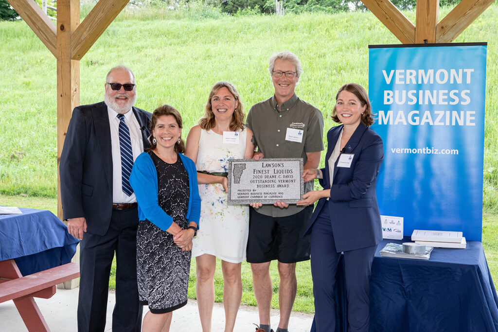 Lawson’s Finest Liquids Awarded Outstanding Vermont Business of the Year