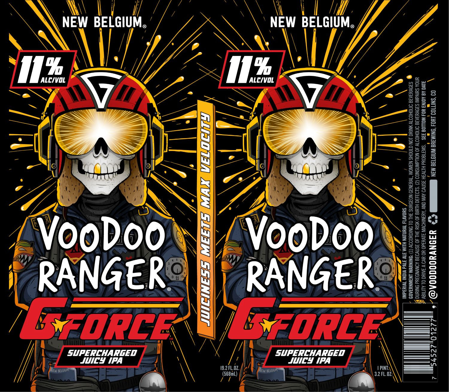 New Belgium Voodoo Ranger Goes Supersonic with G-Force - My BeerBuzz