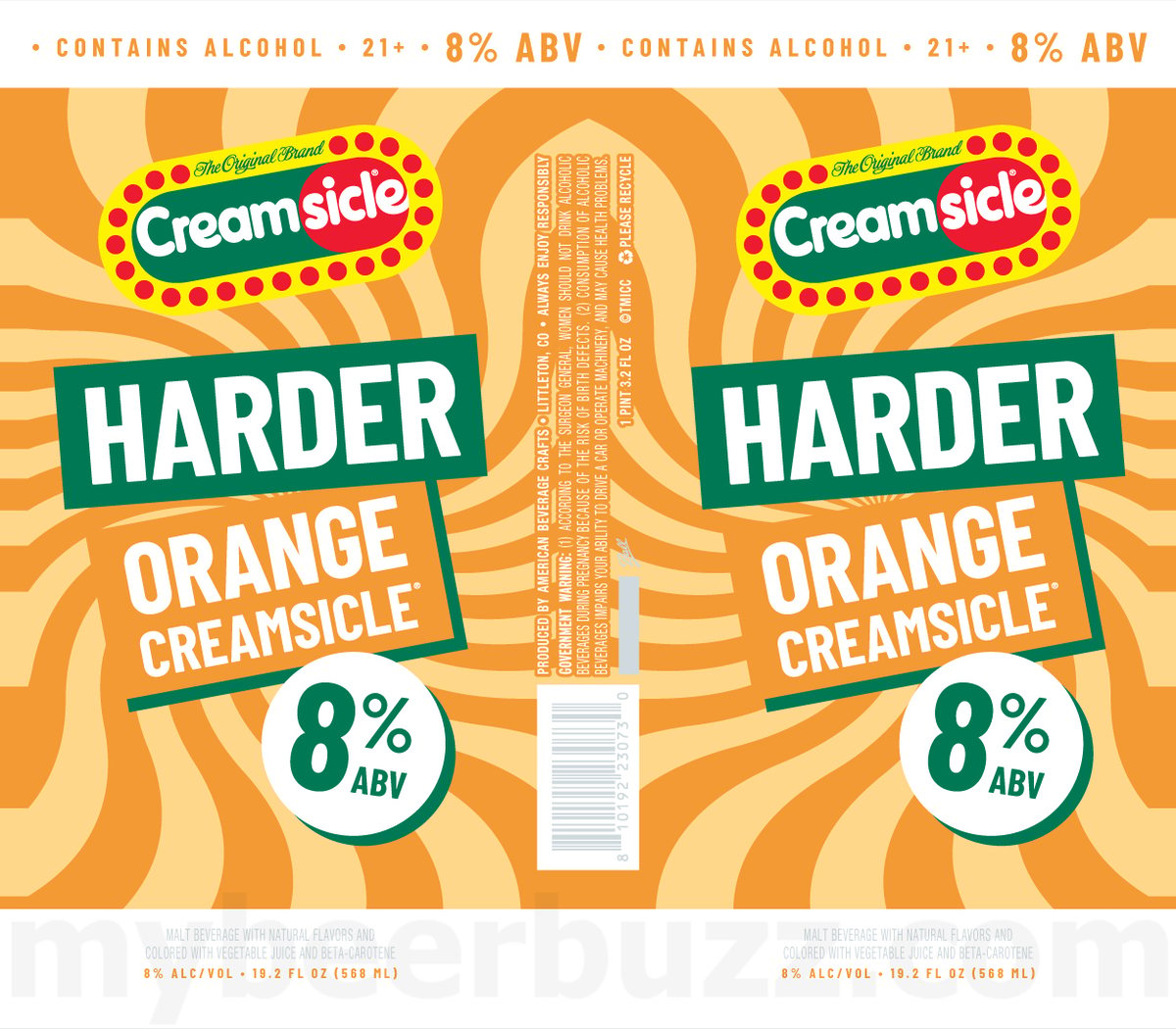 Popsicle Adding Hard Grape, Hard Cherry, Hard Firecracker, Harder Orange Creamsicle & Hard Orange Malt Beverage Cans 12 Popsicle Harder Orange Creamsicle