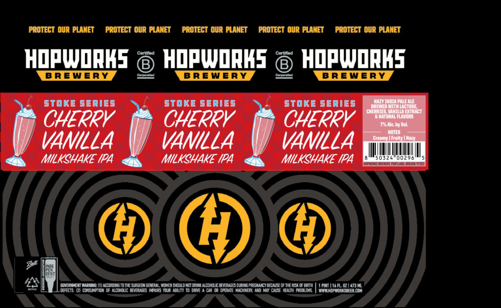 Hopworks Working On Cherry Vanilla Milkshake IPA