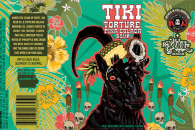Tiki Torture Pina Colada Sour: A Tropical Collaboration from Toppling Goliath and Xül Beer Co.