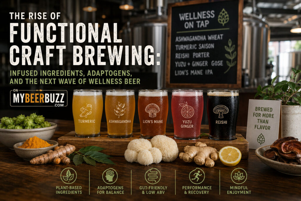 The Rise of Functional Craft Brewing: Infused Ingredients, Adaptogens, and the Next Wave of Wellness Beer