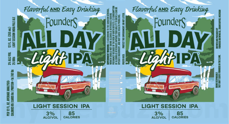 2026 Founders All Day Light IPA 12-oz Cans