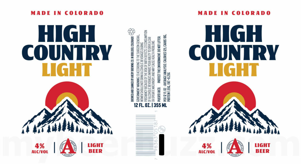 Avery Brewing High Country Light: New 4% ABV Light Beer Coming in 2026