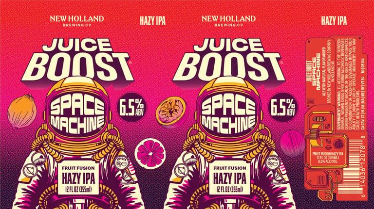 New Holland Space Machine Juice Boost Fruit Fusion Hazy IPA