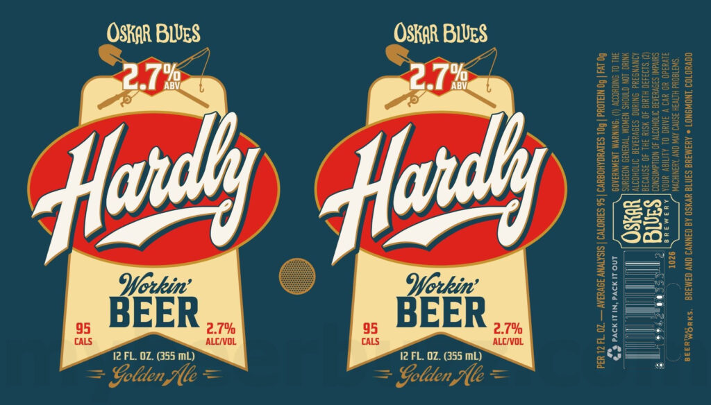 Oskar Blues Hardly Workin’ Beer To Hit 2.7%-AbV
