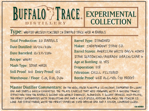Buffalo Trace Experimental Collection