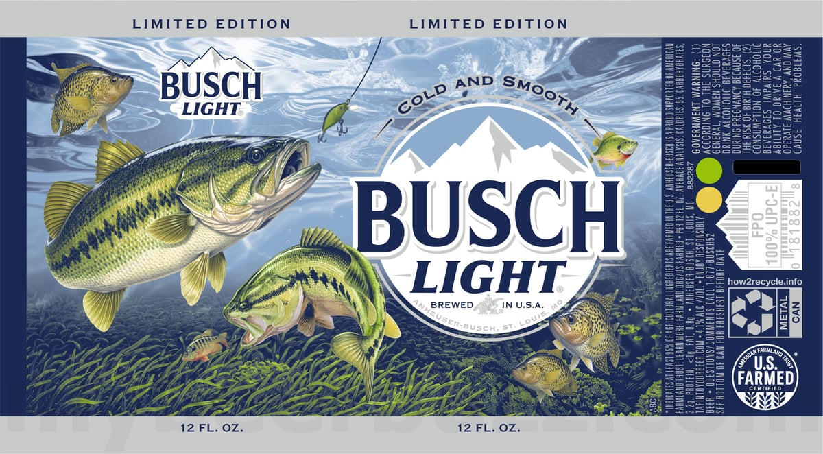 Busch Light Fishing Cans Return With Bass Pro Shops 8 Busch Light Fishing Cans